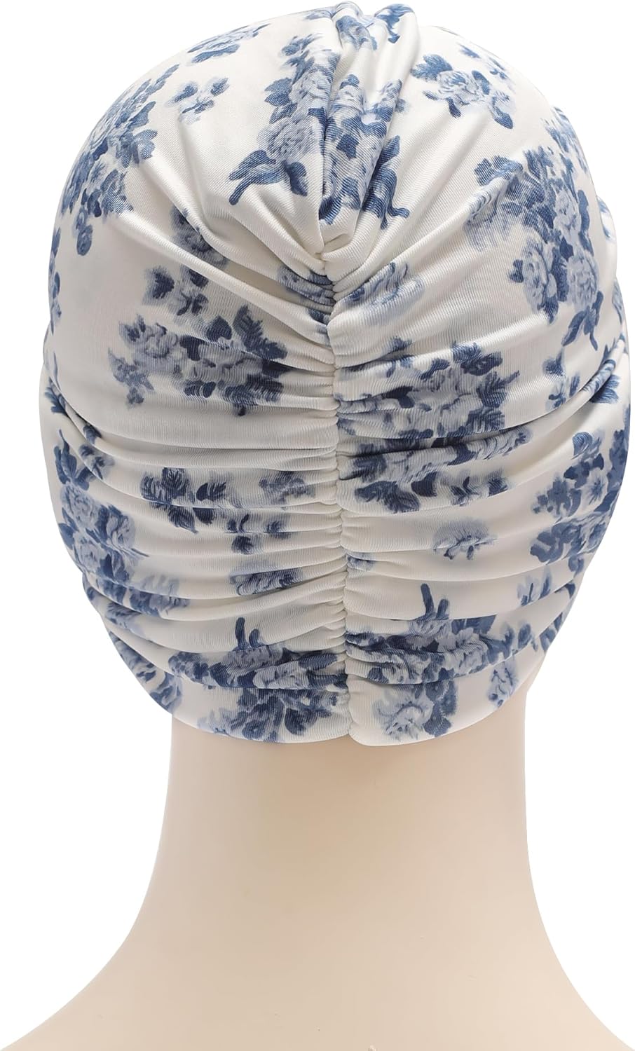 Women Pre Tied Knot Pleated Turbans Chemo Headwrap Sleep Beanie Hat - Image 4