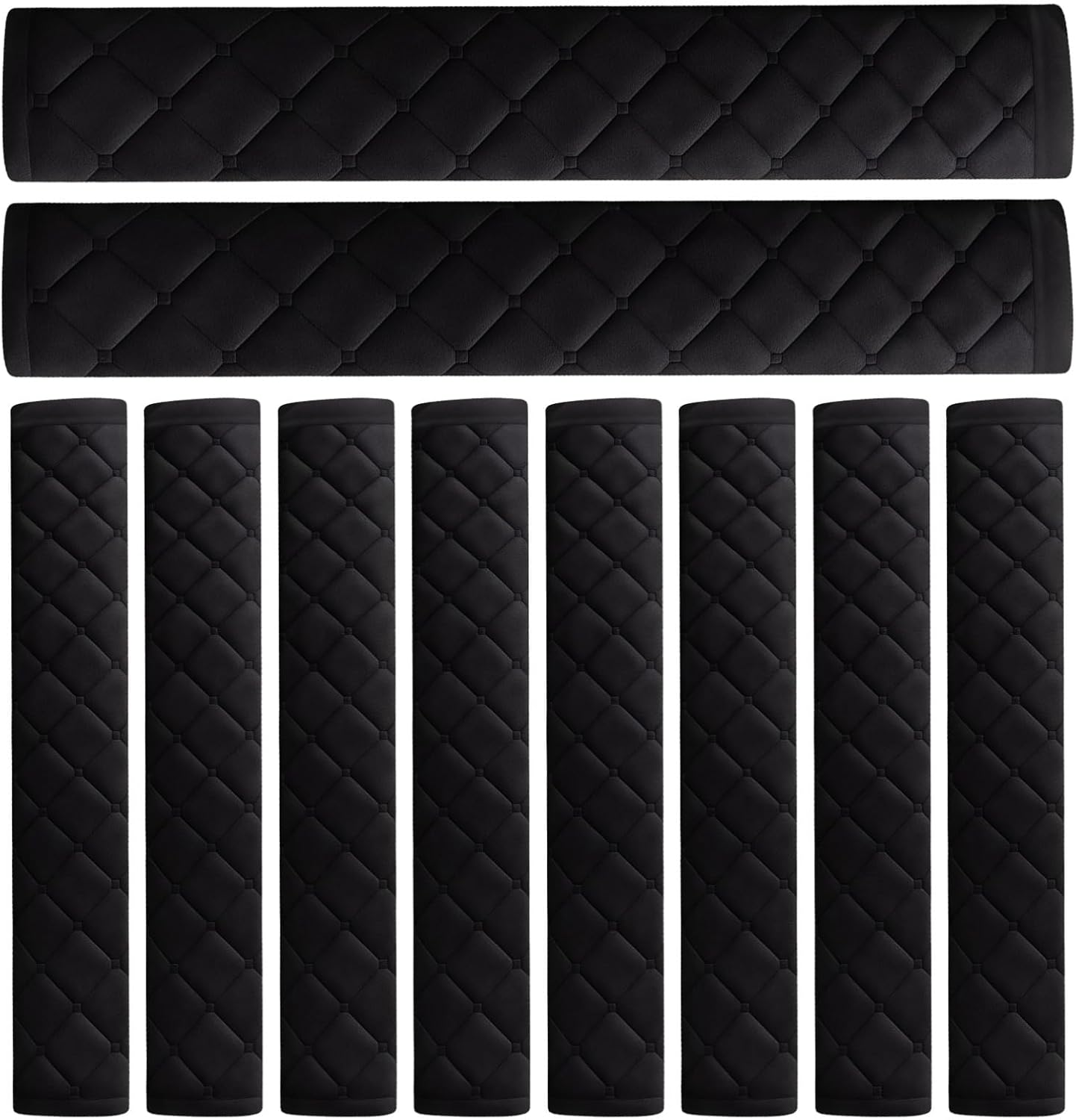 Car Seat Belt Cover, Soft Shoulder Strap Protector for Kids & Grown-Ups, Enduring, Adjustable, Black, 1 Piece, Great for Daily Use and Extended Road Trips