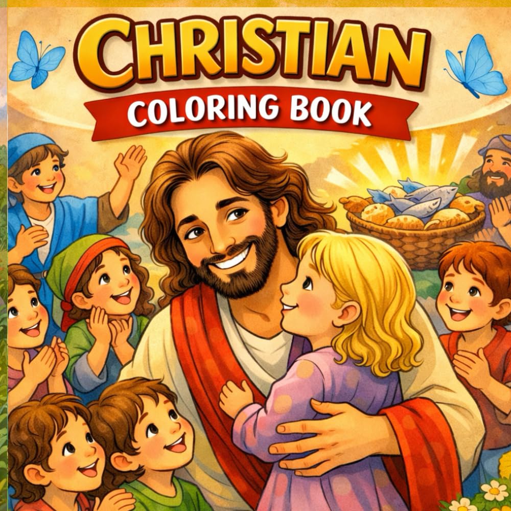 Christian Coloring book: A Faith-Filled Coloring Adventure with Jesus, Love, and Kindness for Kids