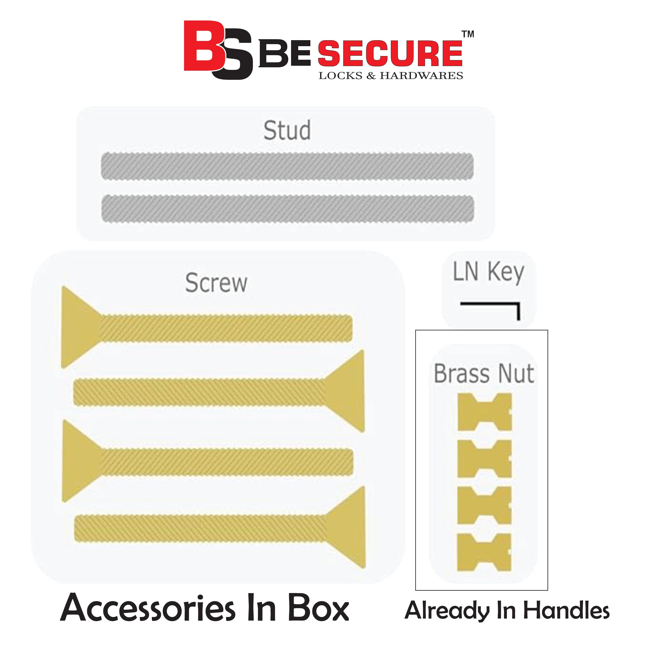 BE SECURE Stainless Steel 304 Main Door Handle | Door Handles for Main Door | Pull Handles for All The Doors of House | Office | Hotels | BSDH- Peacock (Pack of 1 Pair, Brass Antique Finish) 4