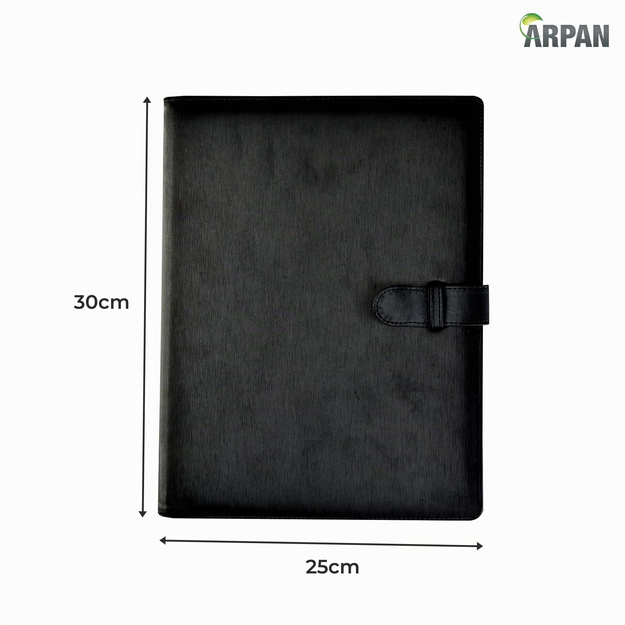 Arpan Porte-documents professionnel avec 36 pochettes Noir Format A4