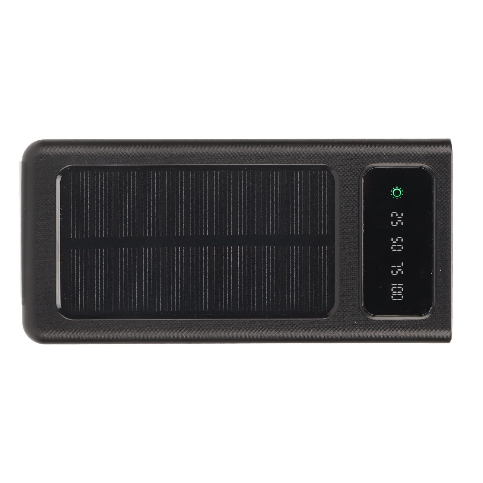Banque d'énergie Solaire, Chargeur Solaire Portable étanche avec Deux Ports de Sortie, capacité de 20 000 MAh pour la Randonnée et Les Voyages (Black)