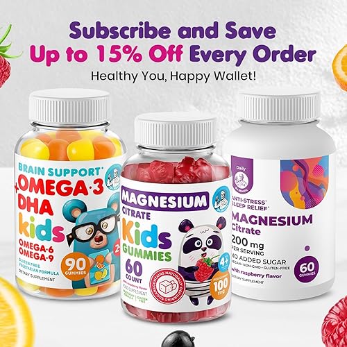 Miniatura 6 de DR. MORITZ Gomitas Omega 3 Kids (180 unidades), gomitas veganas Omega3 para niños sin aceite de pescado, vitaminas para la salud del cerebro y el