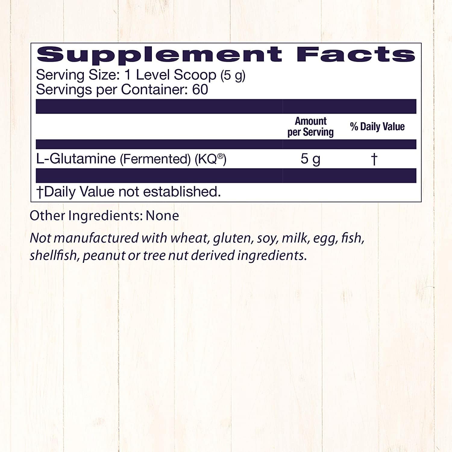 Healthy Origins L-Glutamine (American-Made, Non-GMO, Gluten Free, Muscle Support, Immune Support)