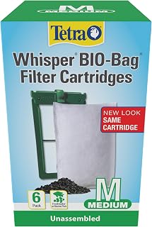 Tetra Whisper Bio-Bag Medium Filter Cartridges for Aquariums, 6 Count