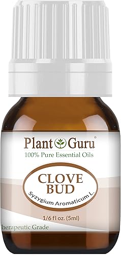 Aceite esencial de clavo de olor, 0.2 fl oz, 100% puro, sin diluir, grado terapéutico para difusor de aromaterapia, remedios naturales para la piel,