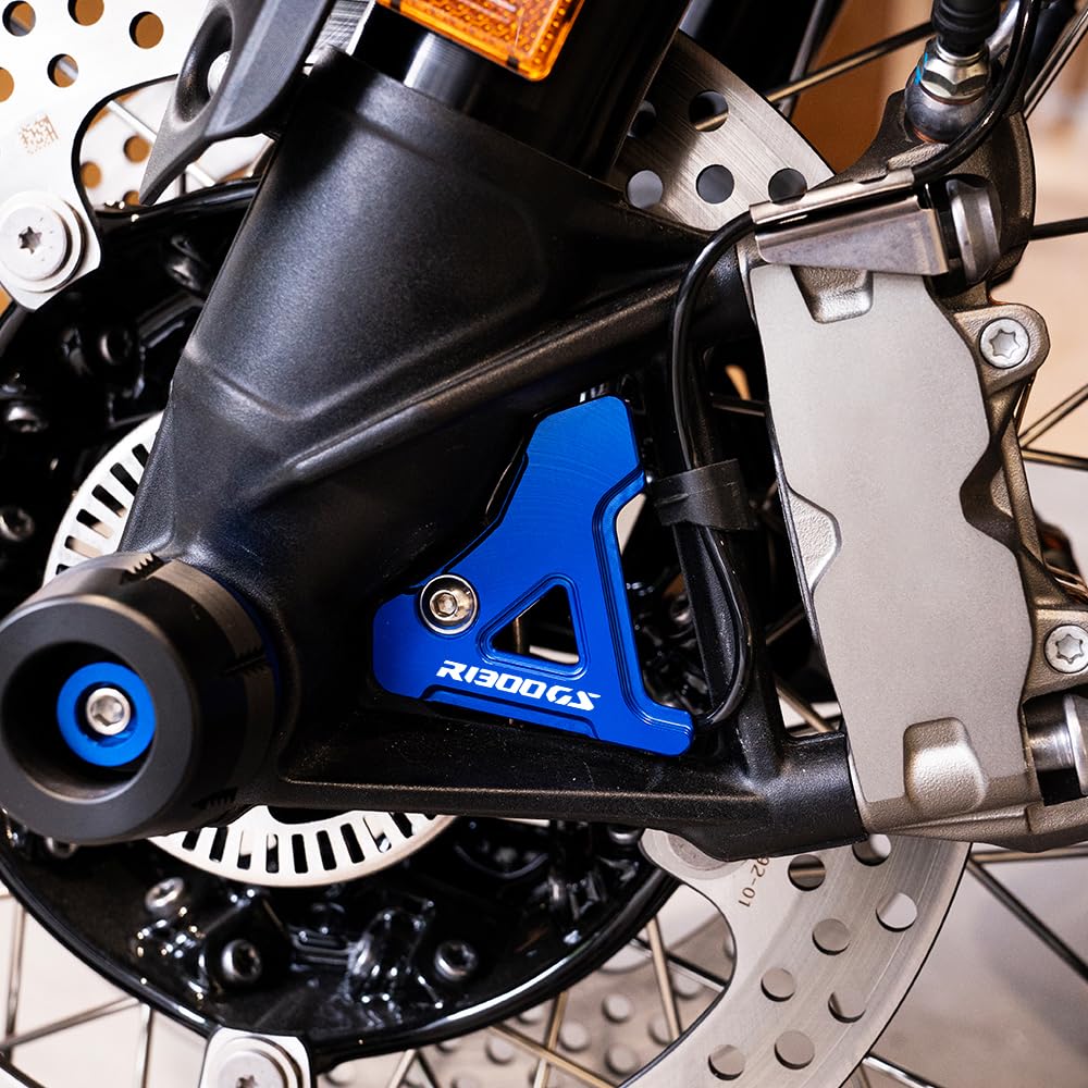 Convient pour R1300GS R 1300GS Adventure 2024 2025 R 1300 GS ADV Accessoires de moto Roue avant ABS Capteur de protection (bleu)