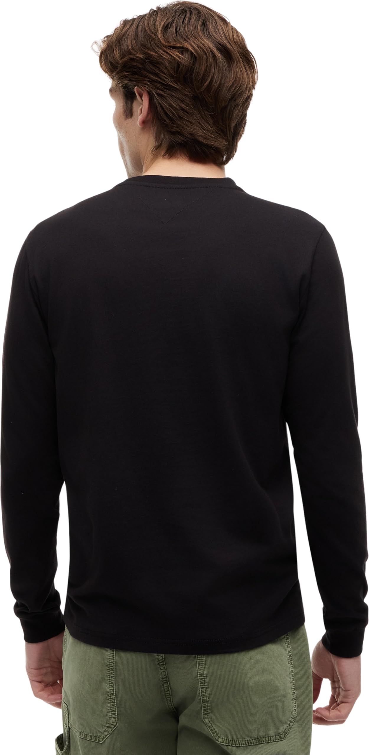 Tommy Jeans Uomo Magliette Maniche Lunghe Confezione da 2 Slim con Scollo Rotondo