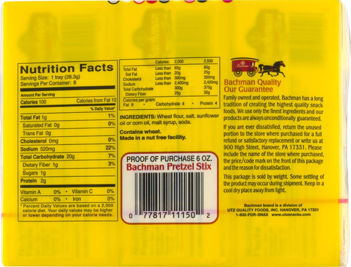 Bachman Pretzel Stix, 6 oz, (pack of 3)