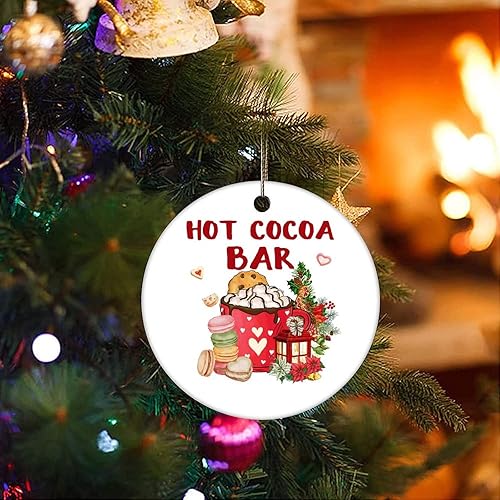 Miniatura 3 de Adornos de recuerdo de Navidad, barra de cacao caliente, adornos de cerámica, adornos de árbol de Navidad, adornos colgantes de recuerdo de