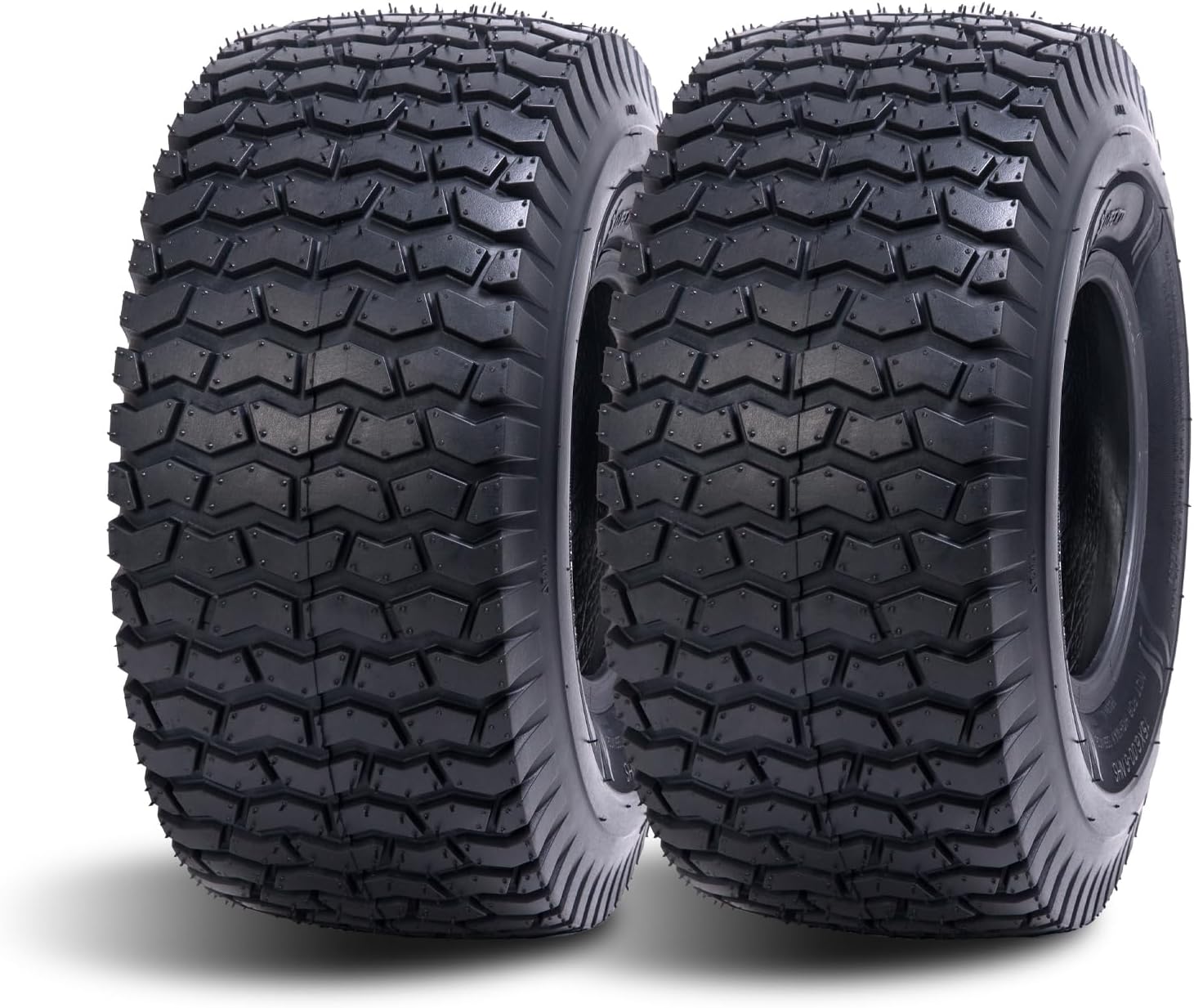 HALBERD Set of 2 Lawn Mower Tires 15x6.00-6 4PR Turf Friendly Garden Tractor Tires Self-Cleaning Excellent Traction for Optimal Performance, Tubeless