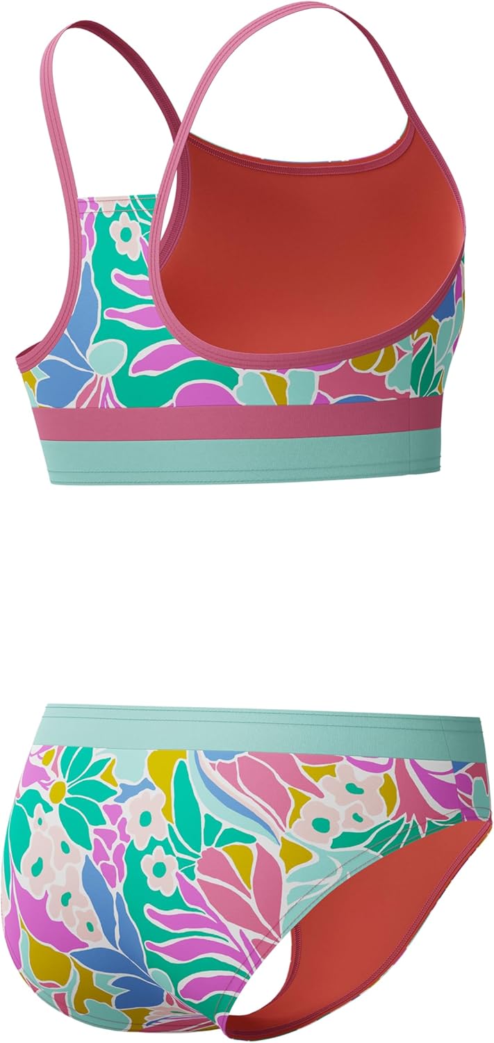 Speedo Girl's Swimsuit Two Piece Bikini Set