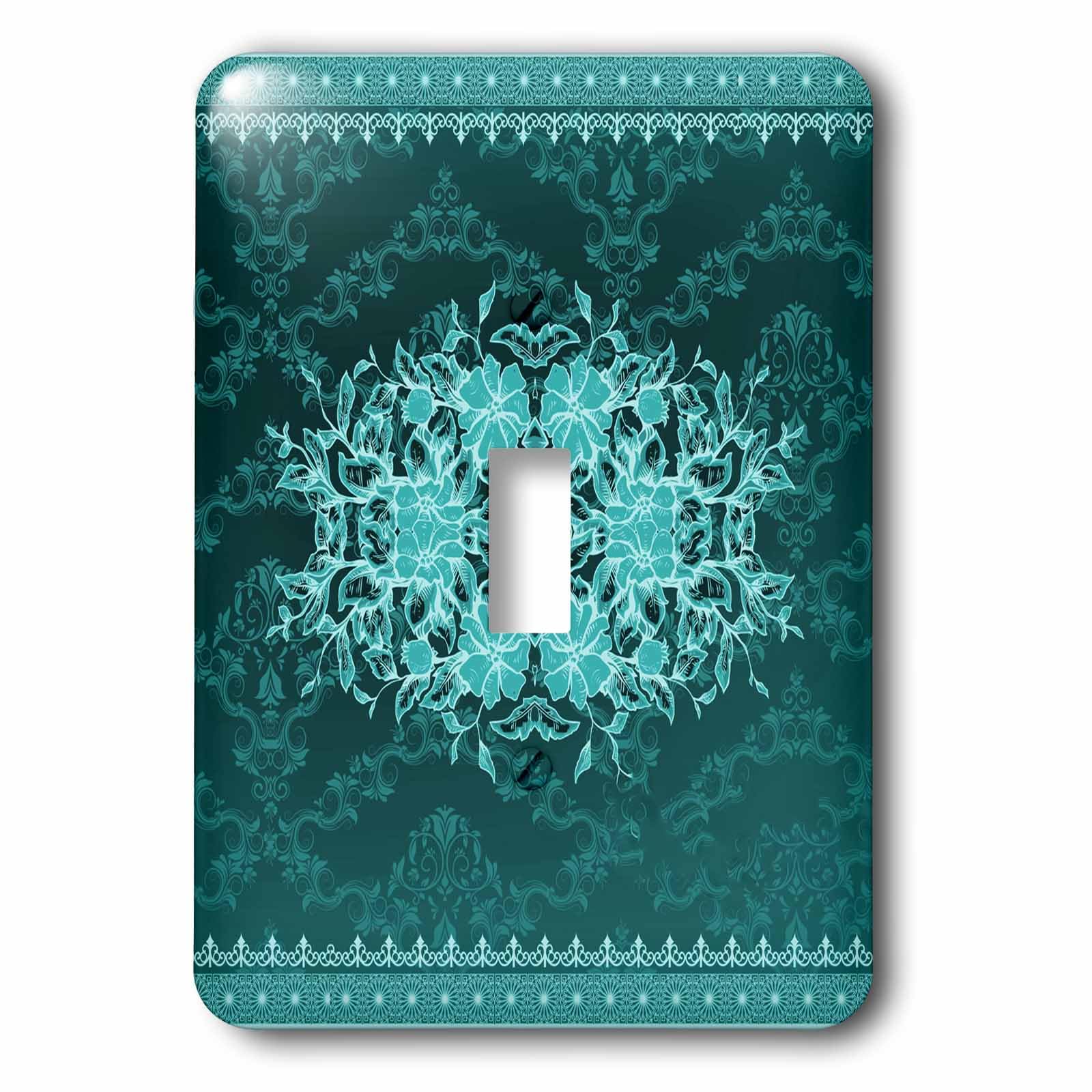 Interrupteur à bascule décoratif vintage turquoise 3dRose à haute résistance aux rayures