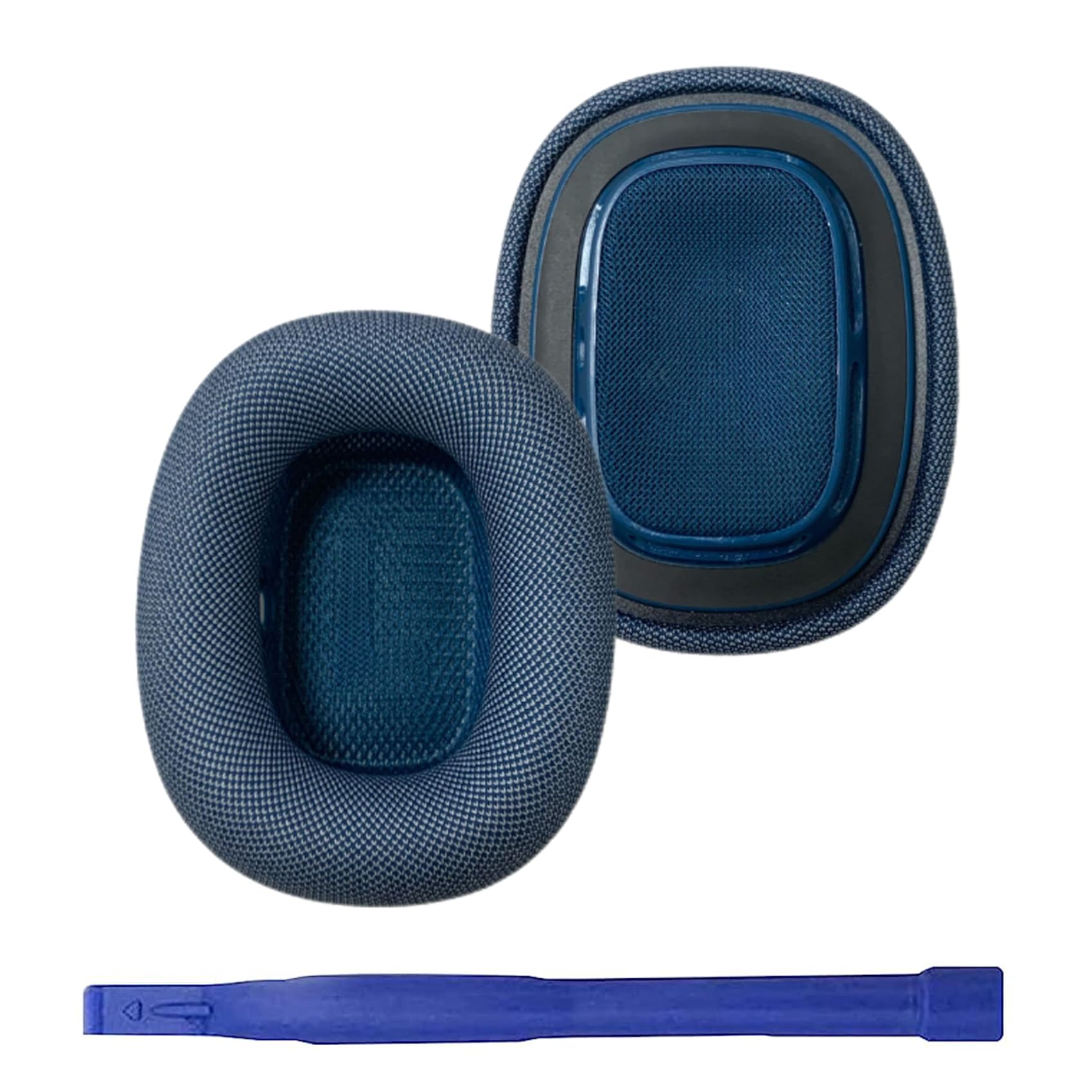 Coussinets de Rechange pour écouteurs AirPods Max 2024 - en Maille Confortable - avec éponge à mémoire de Forme élastique - Bleu