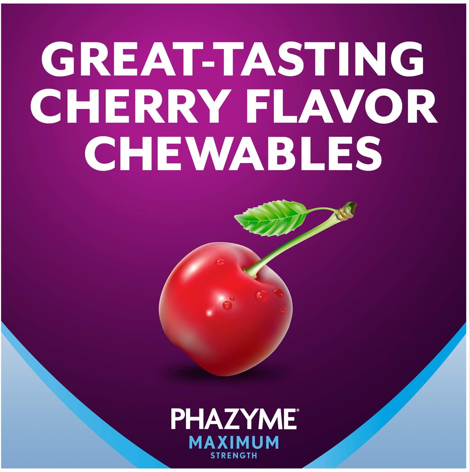 Phazyme Maximum Strength Gas & Acid Relief, Works Fast, Cherry Flavor, 24 Chews : Health & Household