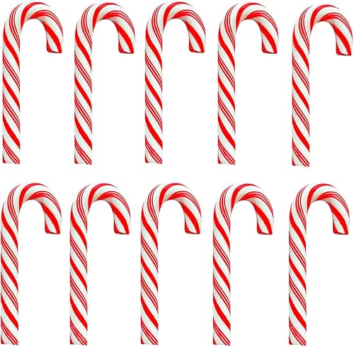 Bastones de caramelo de arcilla rojos y blancos, bastones de caramelo de Navidad, bastón de caramelo sintético, mini polímero de arcilla suave,