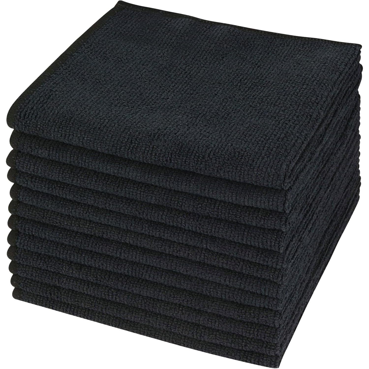 SINLAND Microfiber Cleaning Cloth Absorbent Dish Cloth Kitchen No Streak Dish Rags Glass Cleaning Cloths 12inchx12inch 12 Pack