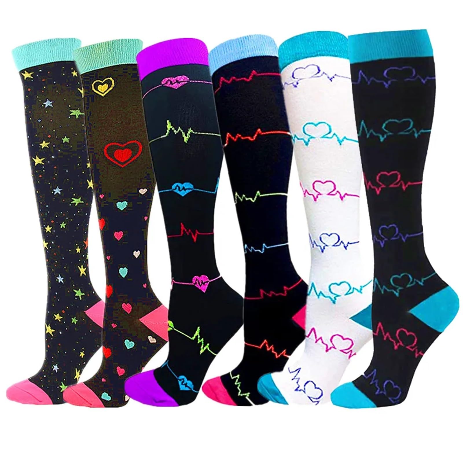 Calze Da Compressione Calzini A Compressione For Leggings Da Corsa, Da Calcio, Unisex, For Adulti, Edition Network, Calzini Da Infermiere Rossi A Pressione, Da Uomo Per Atletica,Corsa,Ciclismo,Viaggi(