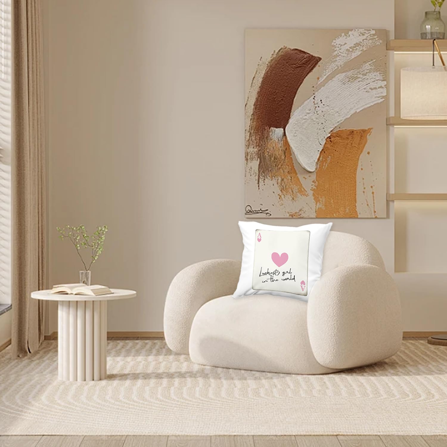 Coquette - Set di 2 federe per cuscini con fiocco, 45,7 x 45,7 cm, in