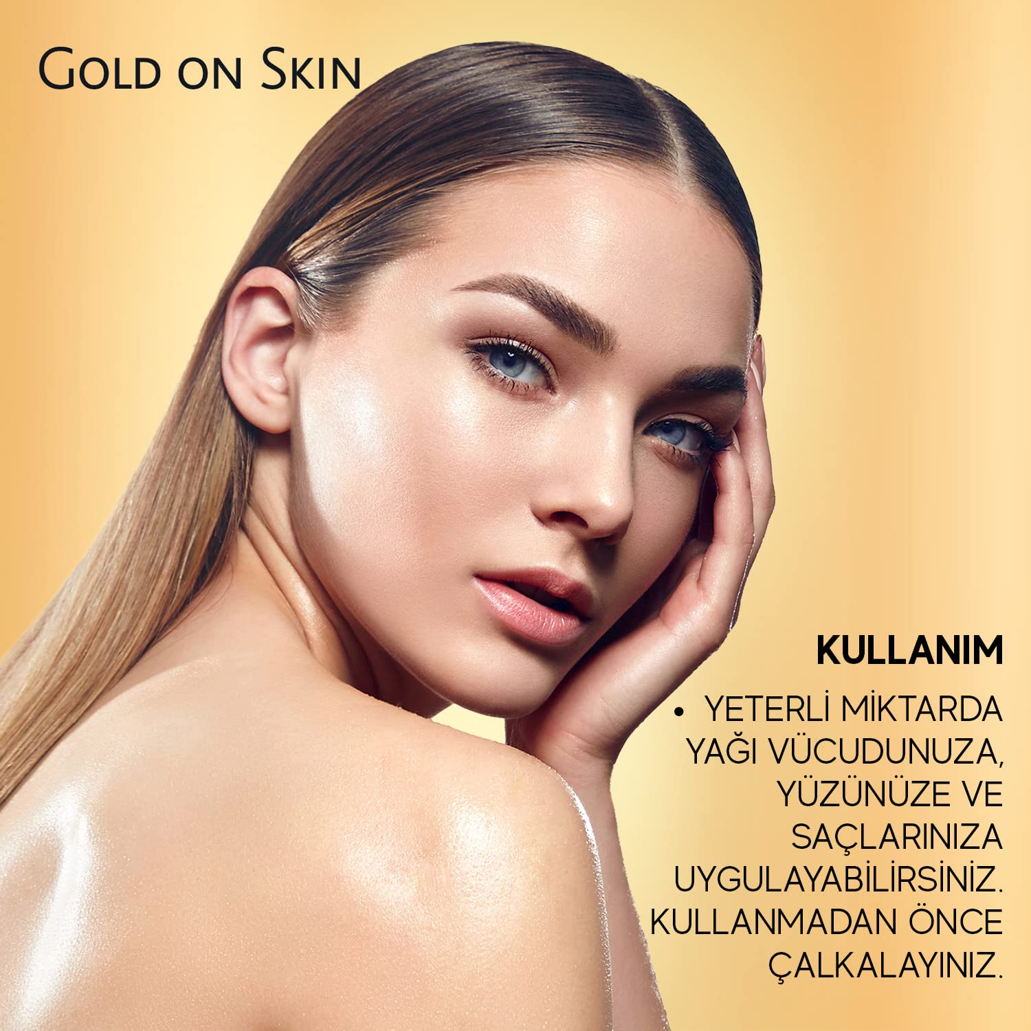 Bioxcin Gold On Skin Kuru Yağ – Yasemin, Manolya, Hanımeli, Kalendula ve Hindistan Cevizi Yağları İçeren Işıltı Veren Nemlendirici – 100 ml – Tüm Cilt Tipleri İçin (2 paketi)