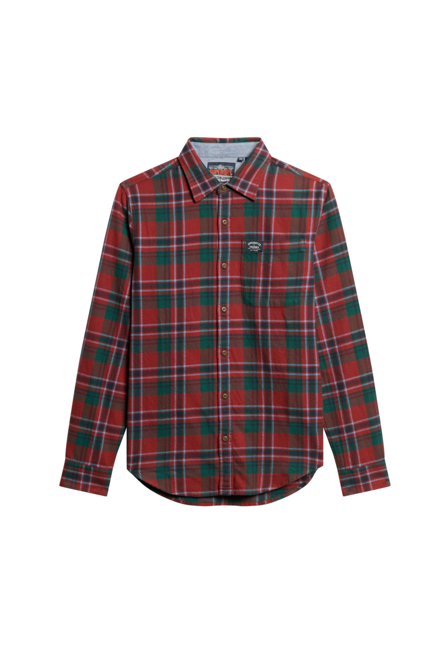 Superdry Rouge Long Sleeve Checked Cotton Shirt