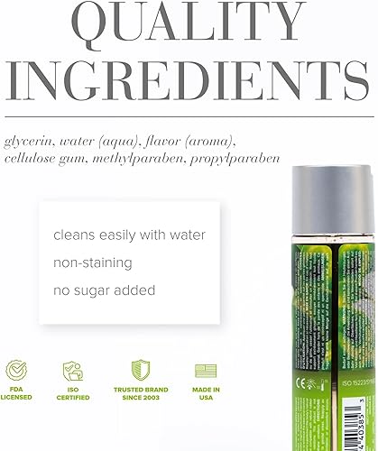 Miniatura 3 de System JO H2O - Colección de lubricantes saborizados de 1 onza – 5 sabores – Tropical Passion, Green Apple Delight, Banana Lick, Juicy Pineapple,
