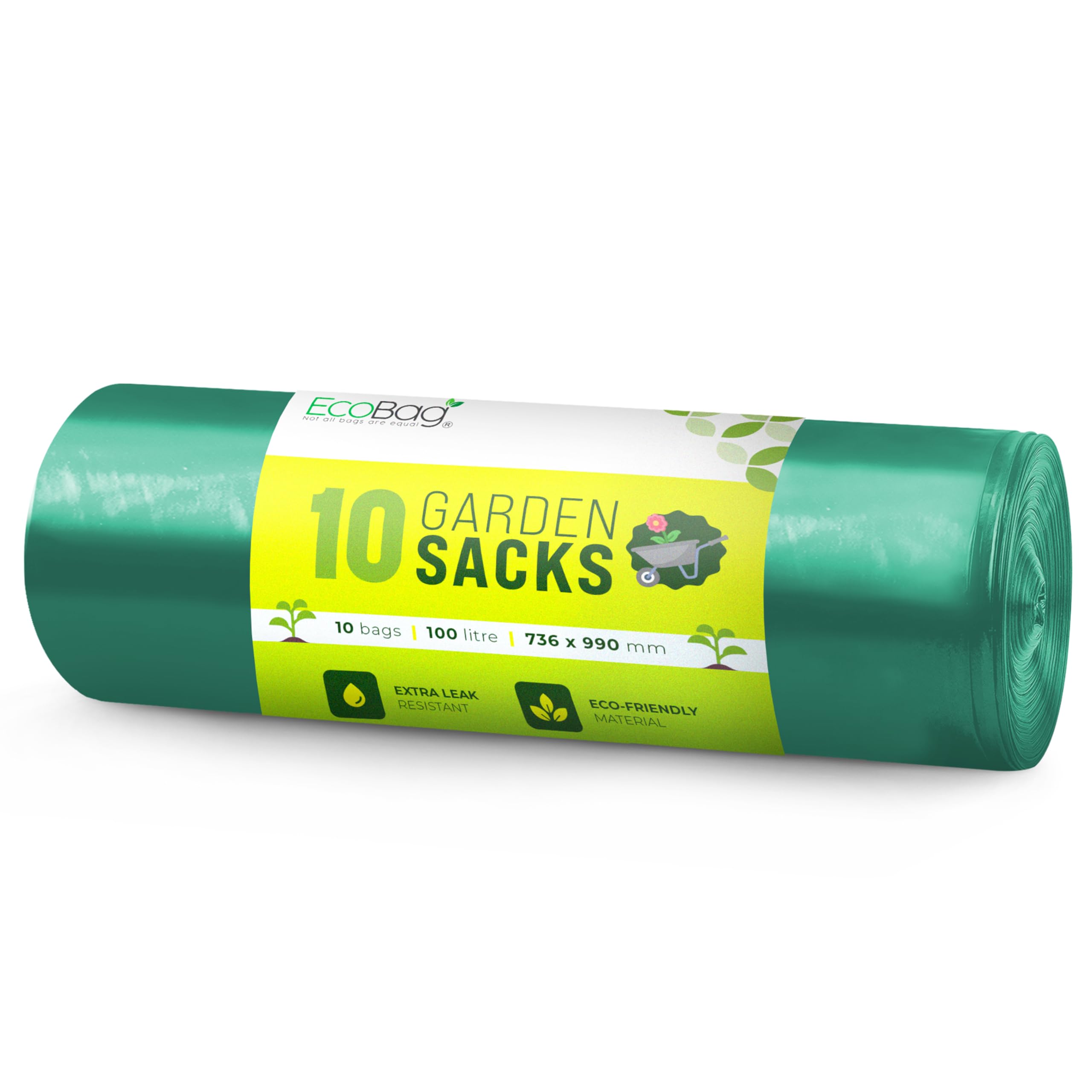 100Litre, 10 Heavy Duty Garden Sacks Bags-Made from Recycled Waste - ECOBAG-image-13