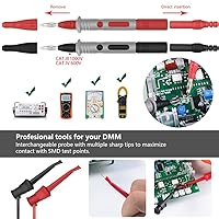 Vista 3 de Juego completo de kits de cables de prueba de multímetro, conectores electrónicos automotrices esenciales, herramientas manuales, probador
