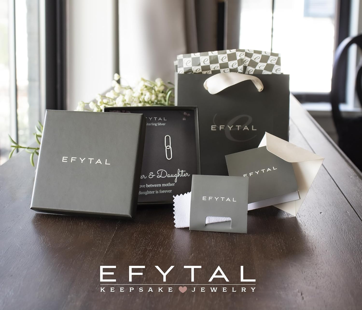 EFYTAL Mothers Day Gifts from Daughter, 925 Sterling Silver Earrings for Women, Graduation Gift for Her, Mother's Day Gifts for Mom, Mom Birthday