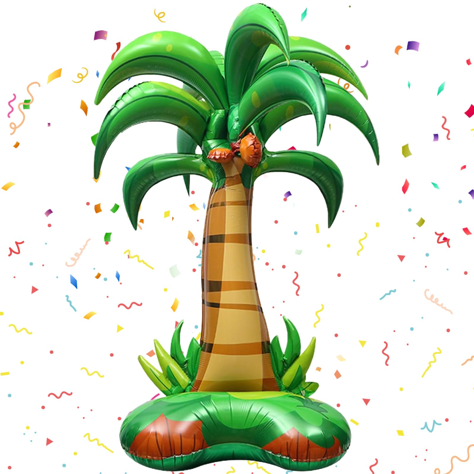 Decorative Inflatable Palm Tree – 125 x 87 cm, Tropical Decoration for Beach, Pool or Summer Parties, Hawaii Style