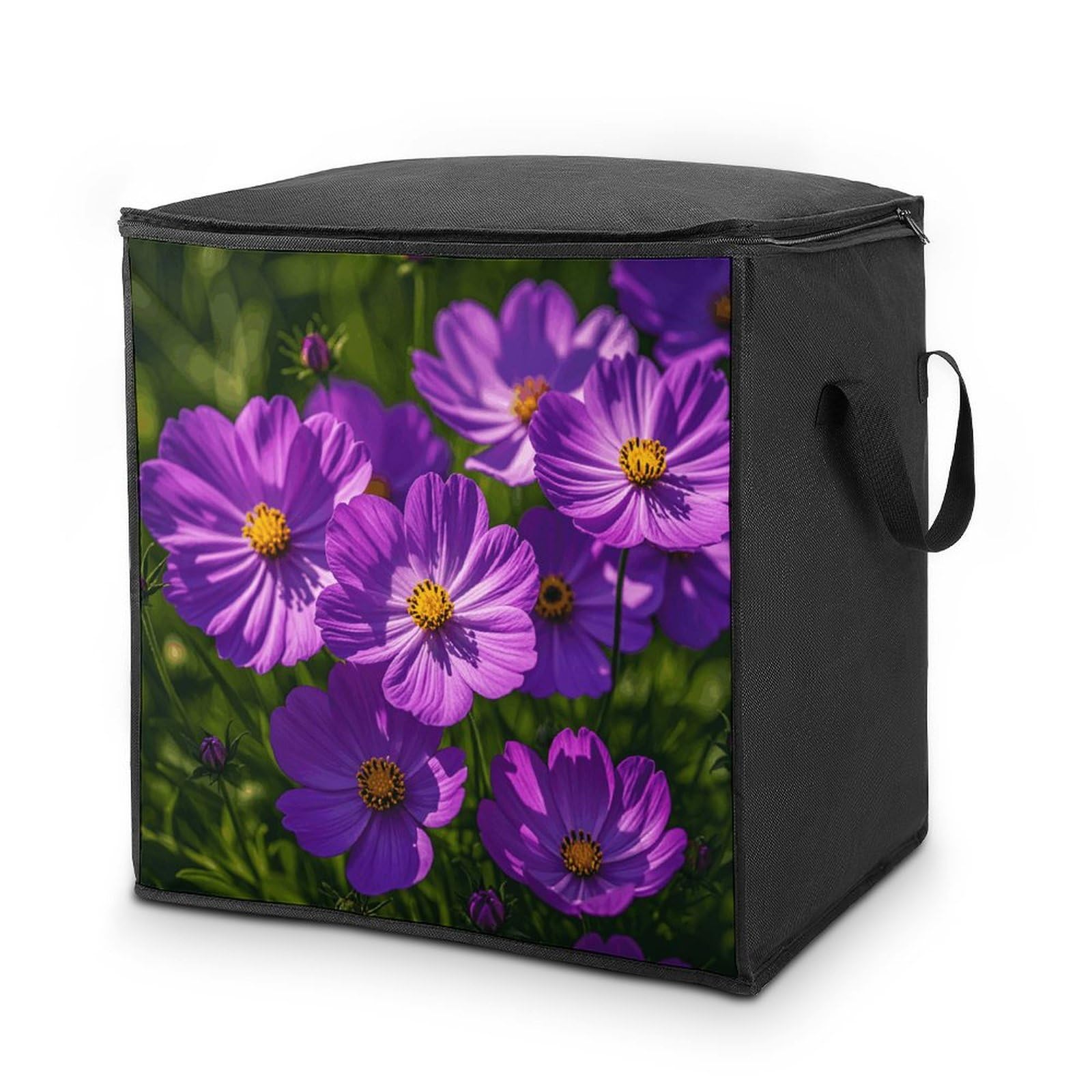 Sac de rangement pour vêtements et couettes au motif floral