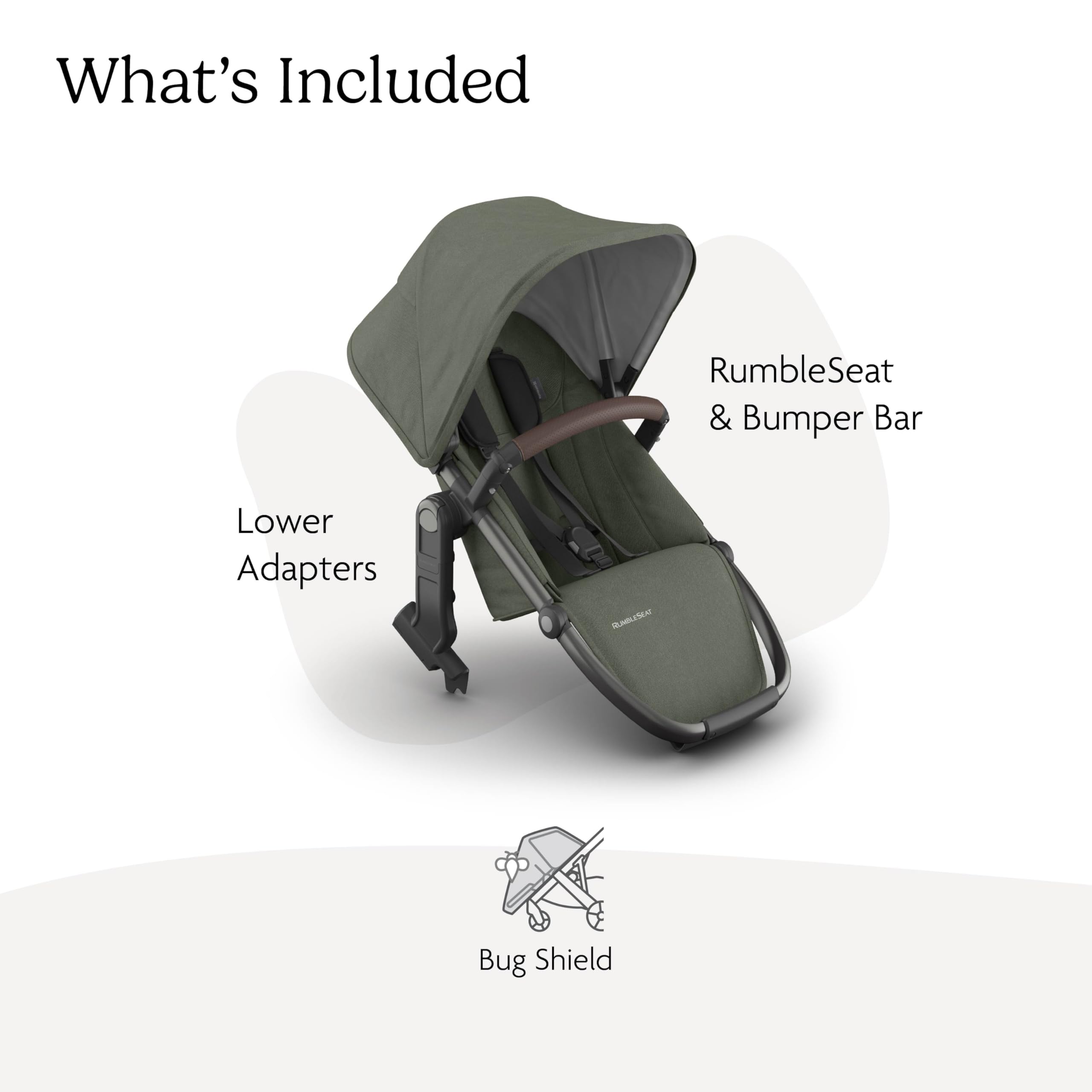 UPPAbaby RumbleSeat V3 Second Lower Seat - Fits Vista V2/V3