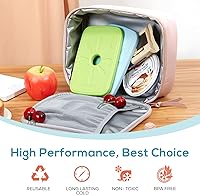 Vista 5 de TOURIT Bolsa de almuerzo y 4 bolsas de hielo para mujer, combinación perfecta