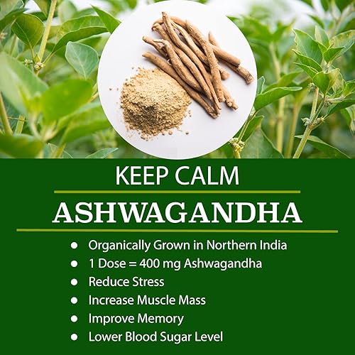 Miniatura 3 de Cápsulas orgánicas veganas súper verdes con Ashwagandha - Apoyo inmunológico con todos los nutrientes naturales de alimentos integrales clorella,