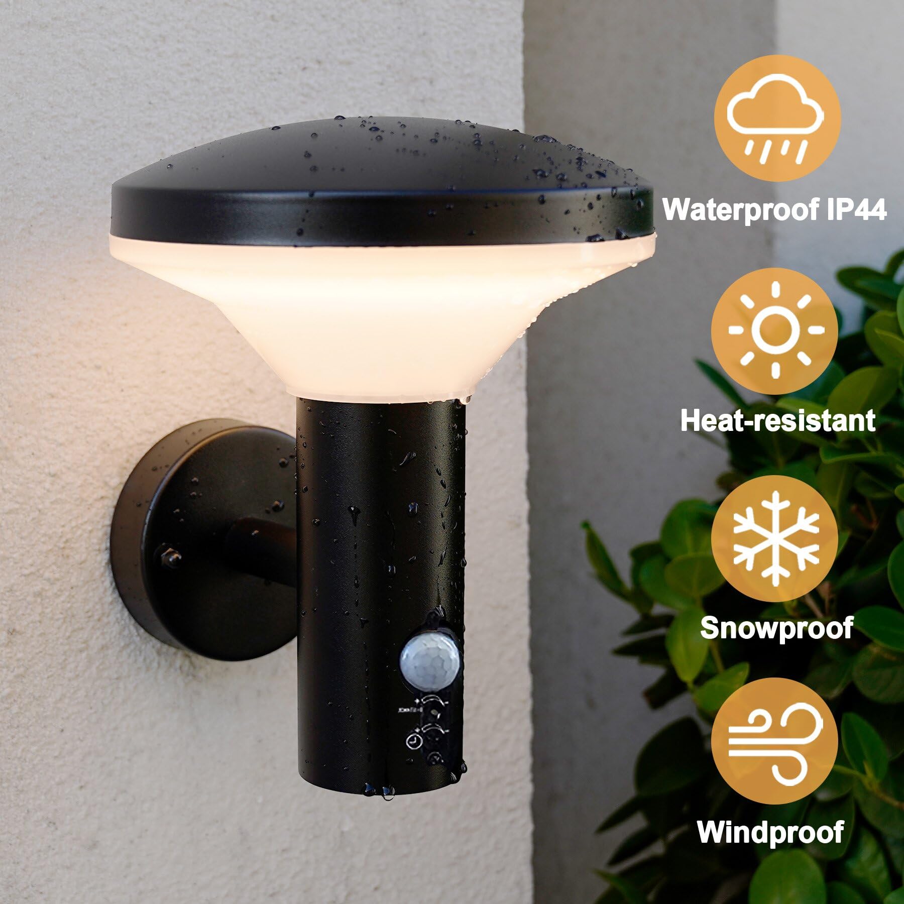 NBHANYUAN Lighting Applique Murale LED Exterieur avec Détecteur de