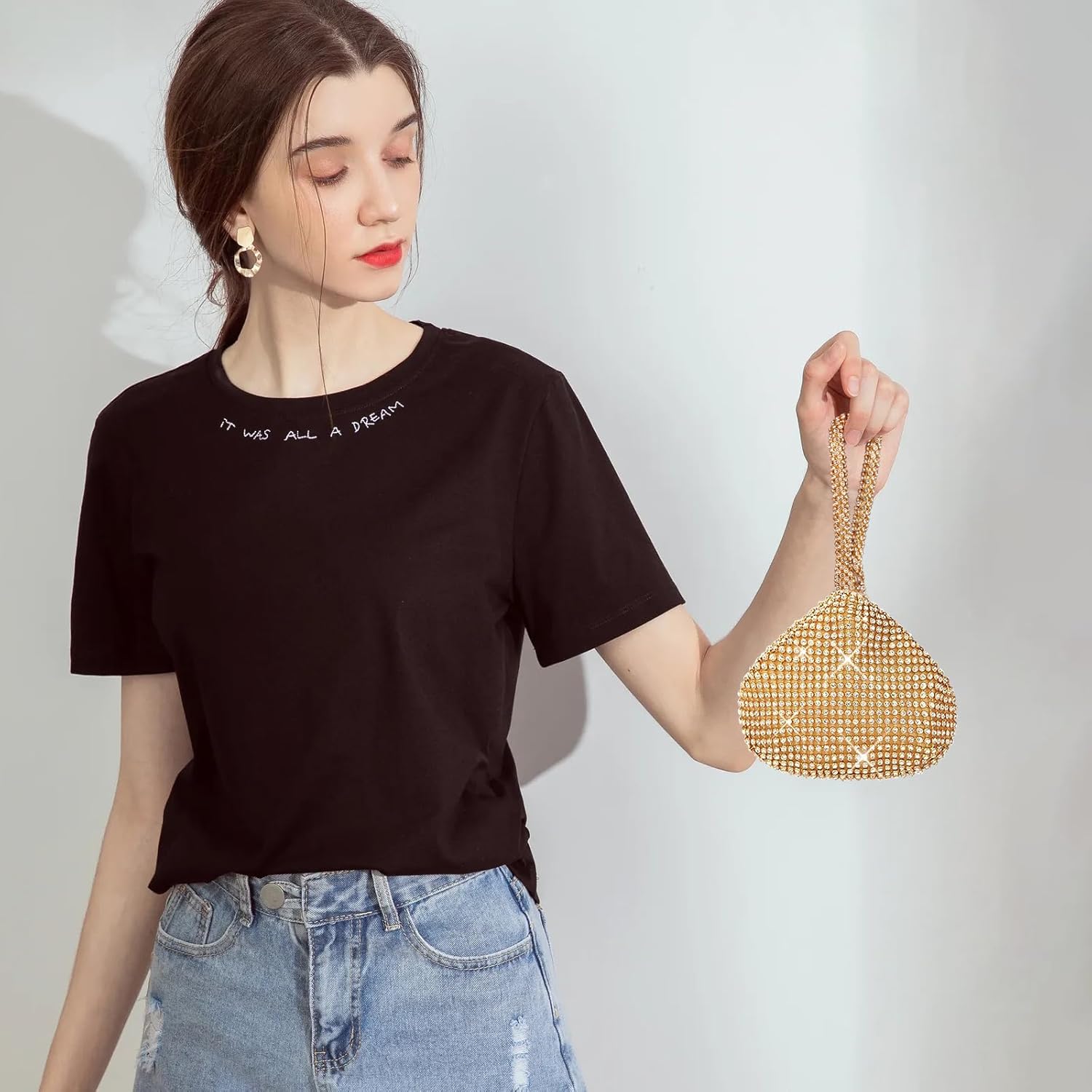 JIAN YA NA Fashion Women Bridesmaid Lady Girl Bride Evening Clutch Bag for Prom Cocktail Party Wedding Engagement | Fashion, Bridesmaid, Lady, Girl, Bride, Evening - Image 3