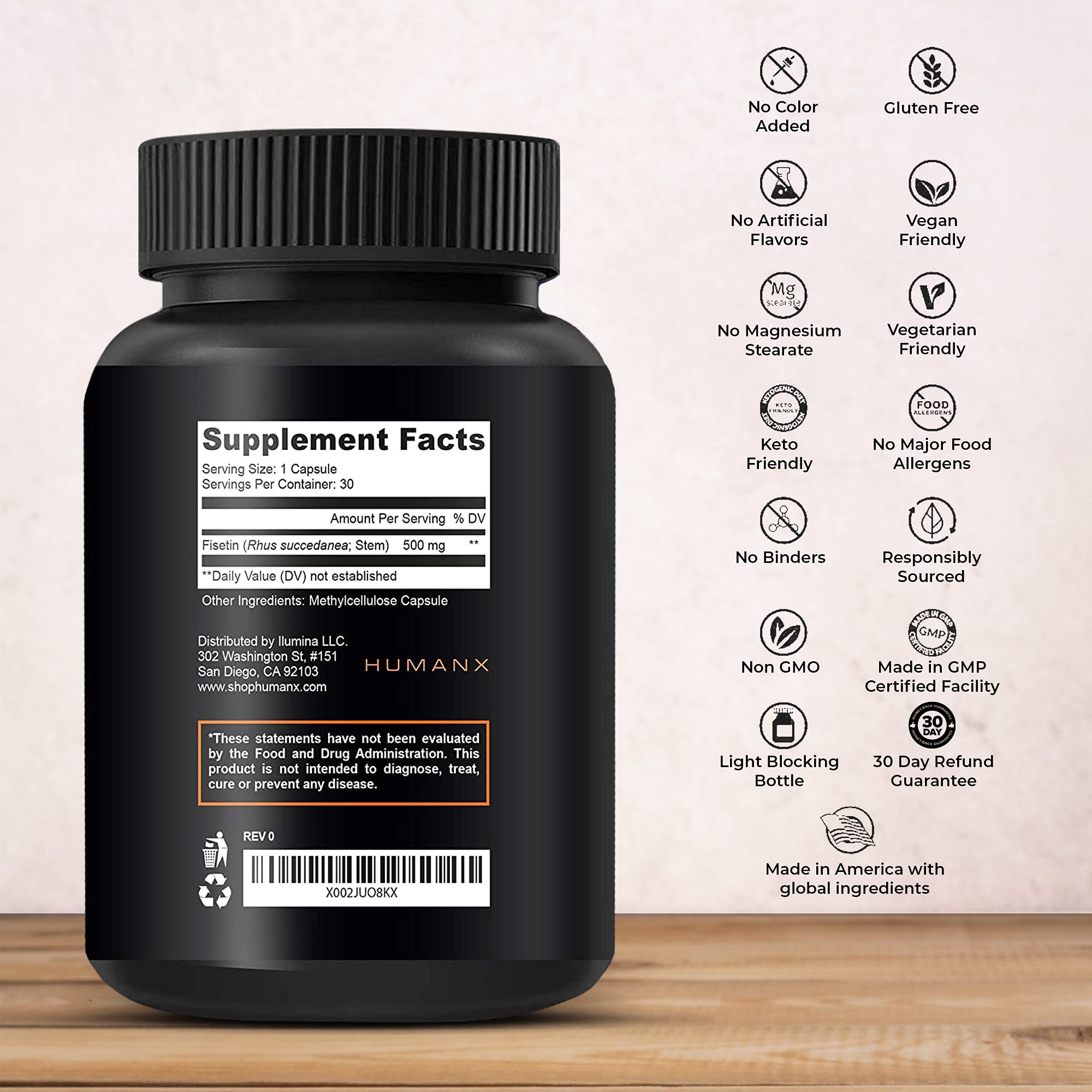 Buy Fisetin 500mg 98 Pure Fisetin Supplement Similar To Apigenin 