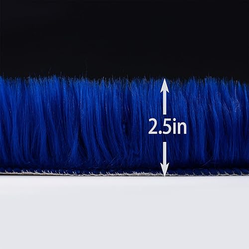 Miniatura 149 de Alfombra de piel sintética esponjosa de piel de oveja blanca, 4 x 6 pies, ultra suave, para dormitorio, mesita de noche, sala de estar, guardería