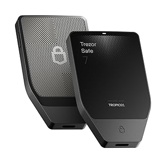 Trezor Safe 7 - Crypto Hardware Portefeuille avec Bluetooth, écran tactile couleur, élément sécurisé transparent, prêt à l'emploi (noir anthracite)
