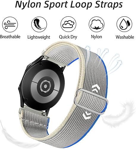 Miniatura 8 de Paquete de 6 correas compatibles con Samsung Galaxy Watch 4 5 6 de 1.575 pulgadas, 1.732 pulgadas, Galaxy Watch 4 y 6 Classic Band, Galaxy Watch 5,