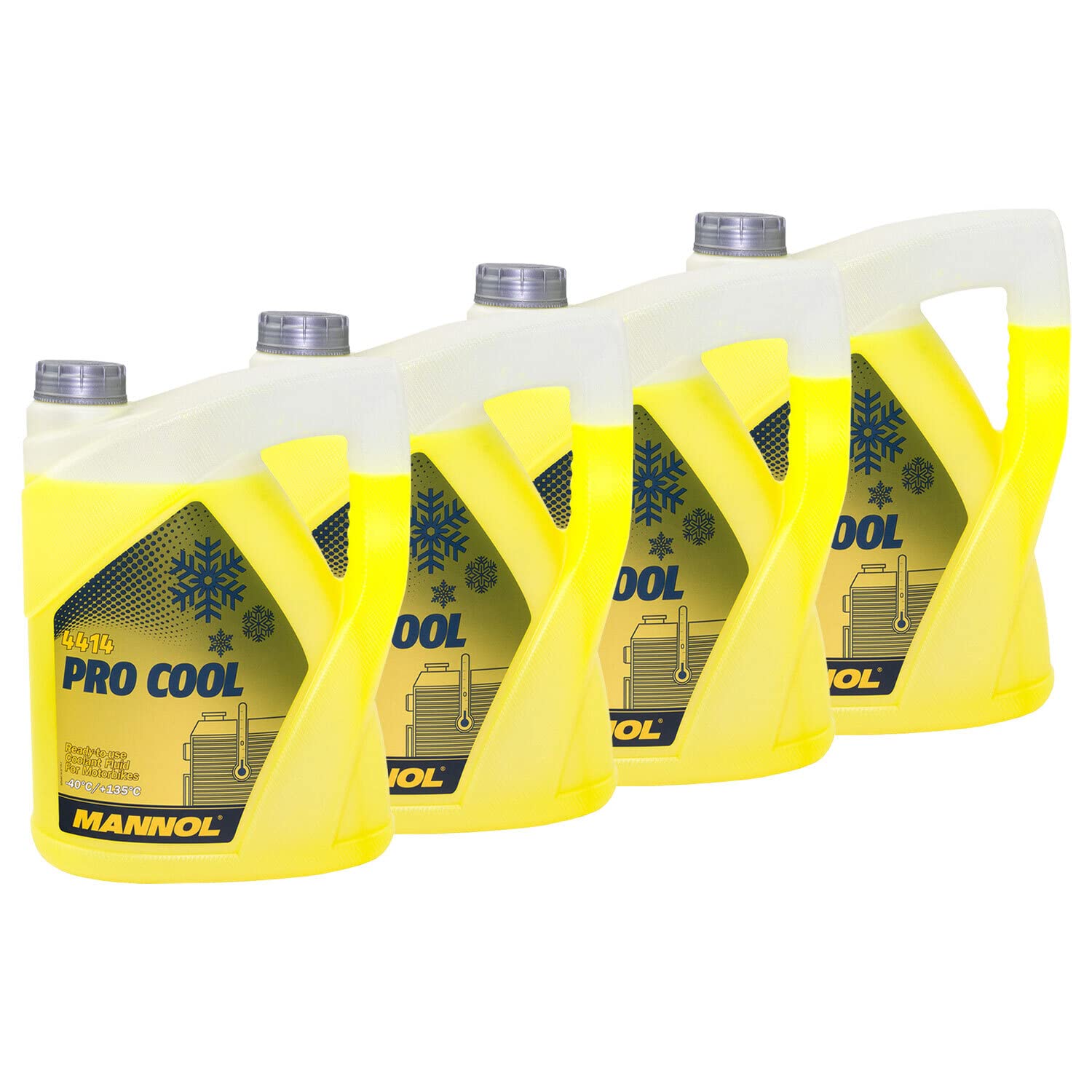 Kühlerfrostschutz Kühlmittel Fertiggemisch MANNOL Pro Cool 4 X 5 Liter