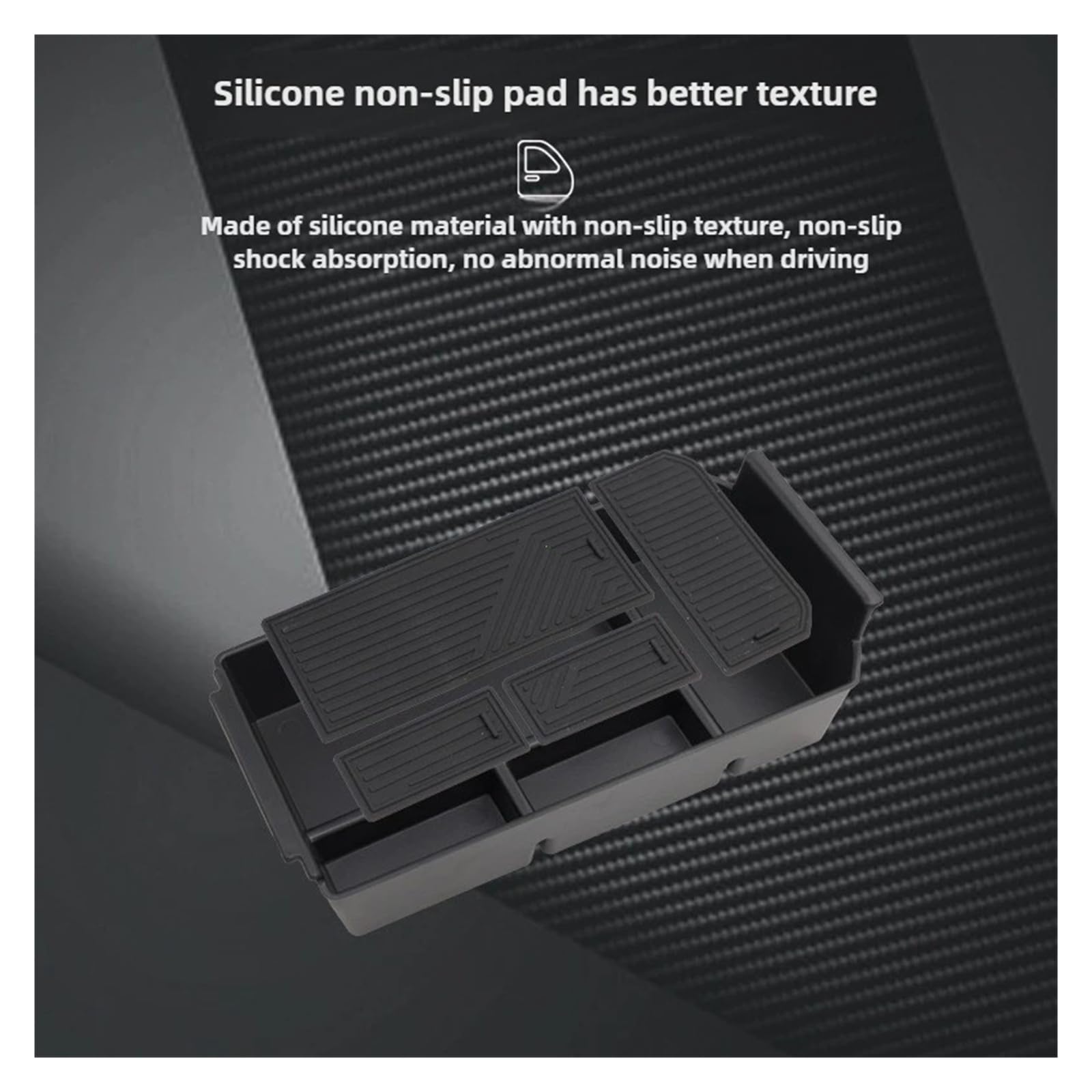 Organizer Console Centrale Per Jaecoo J7 PHEV 2023-2025 – Scatola Portaoggetti Per Bracciolo, In ABS Nero, Accessorio Auto Interno