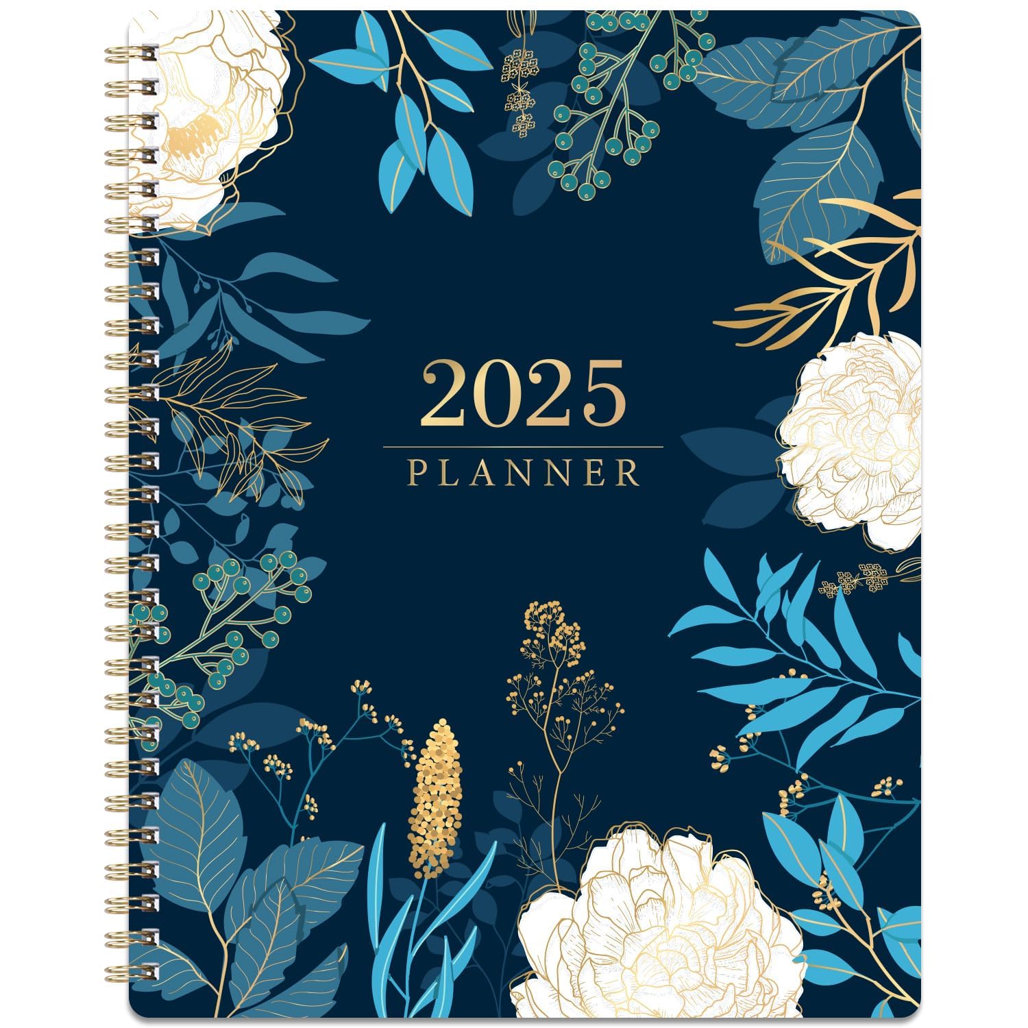 2025 Planner - Planner 2025, Jan 2025 - Dec 2025, Weekly & Monthly Spreads, 8'' x 10'', Monthly Tabs, Twin-wire Binding, Check Boxes, Perfect Daily Organizer