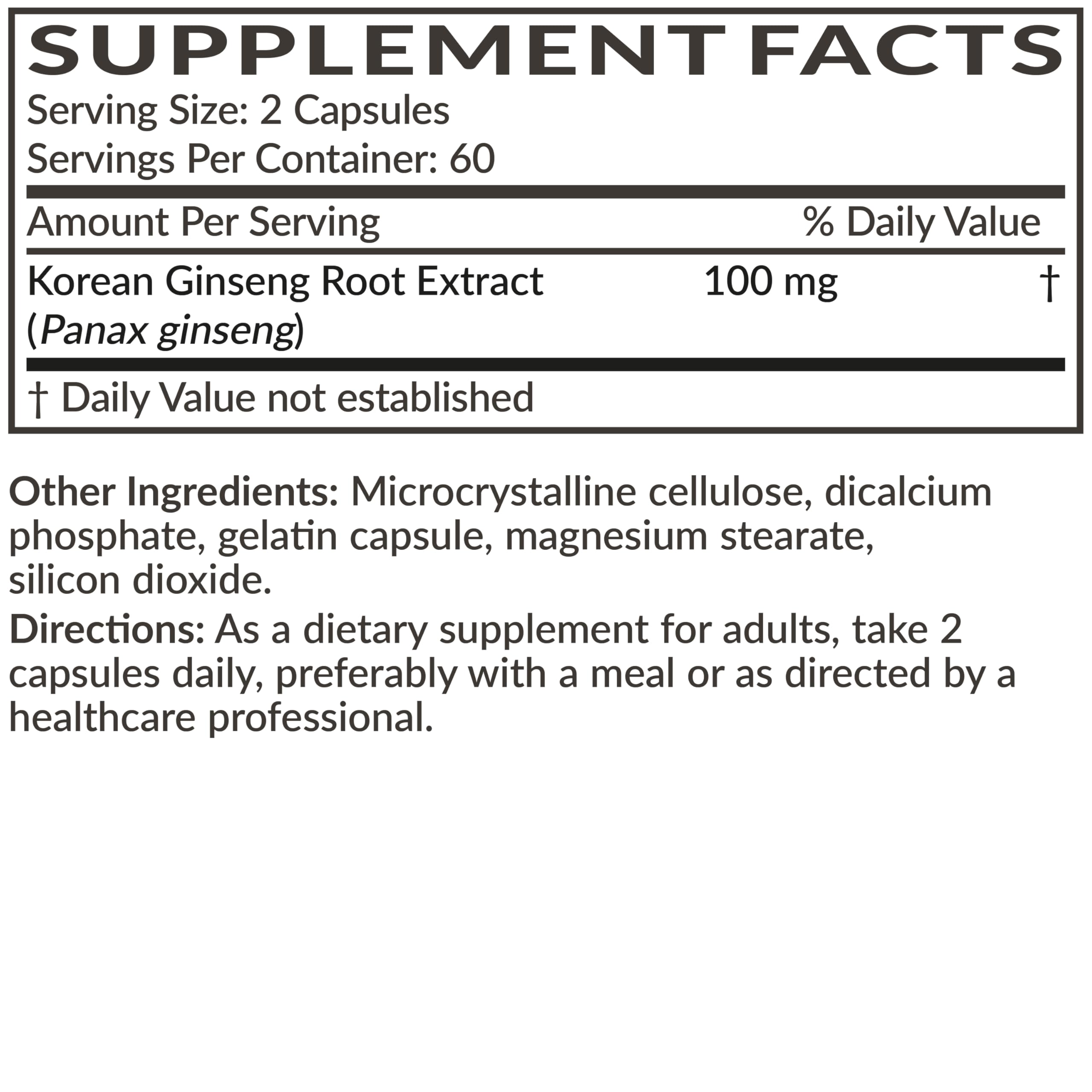 Futurebiotics Korean Panax Ginseng Energy, Memory & Brain Health Support, Non-GMO, 120 Capsules — Amazon image 6