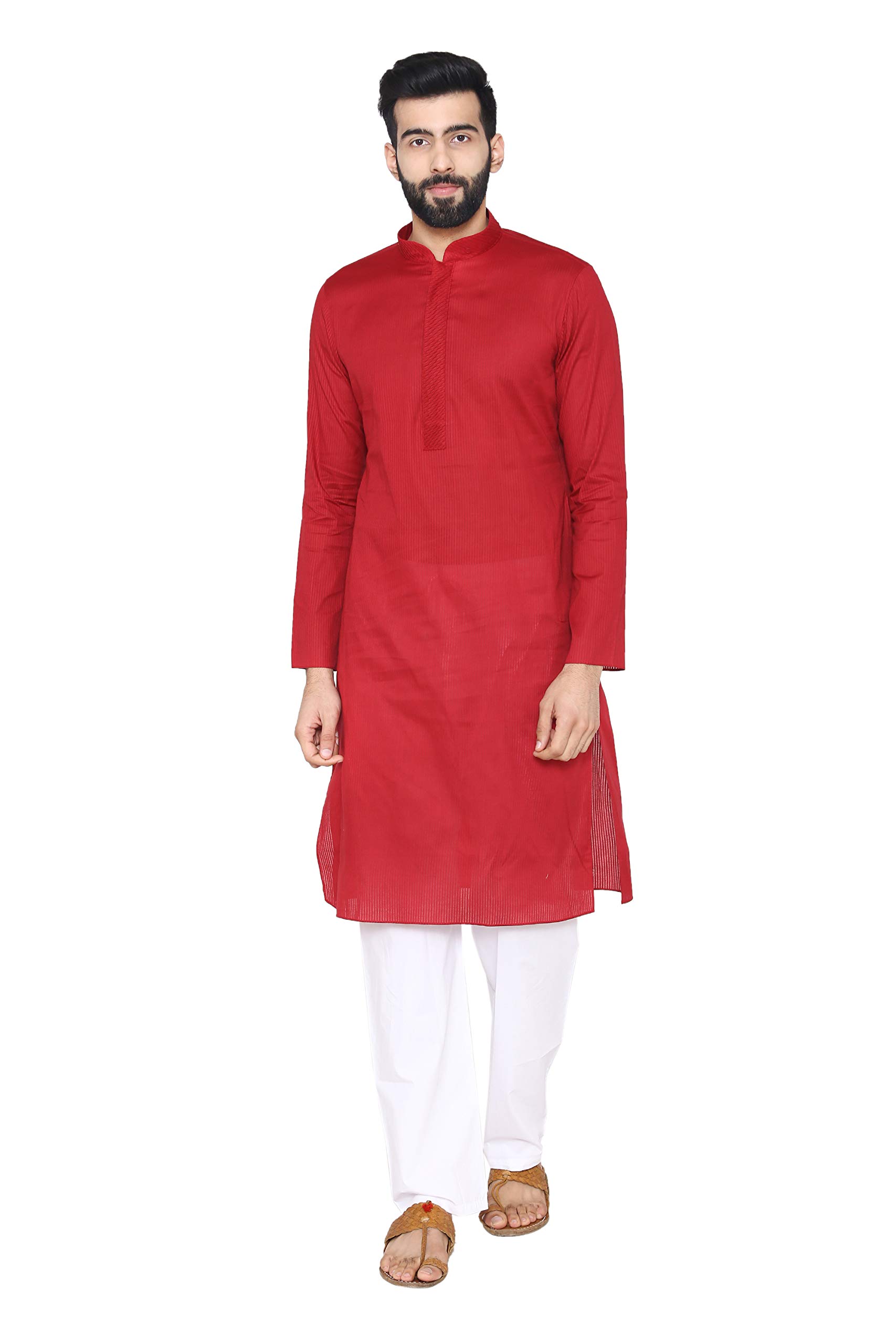 Manyavar Men's Blended Kurta & Pyjama Set-picture-10