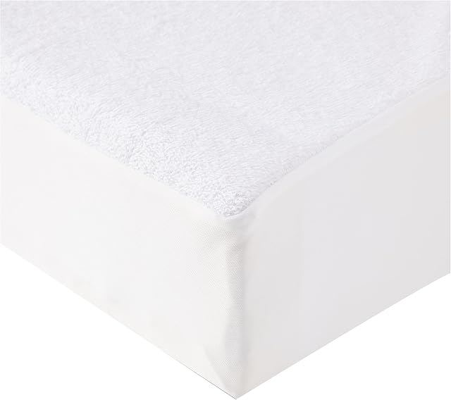 Amazon Basics Waterproof Toweling Mattress Protector 90 x 190 cm