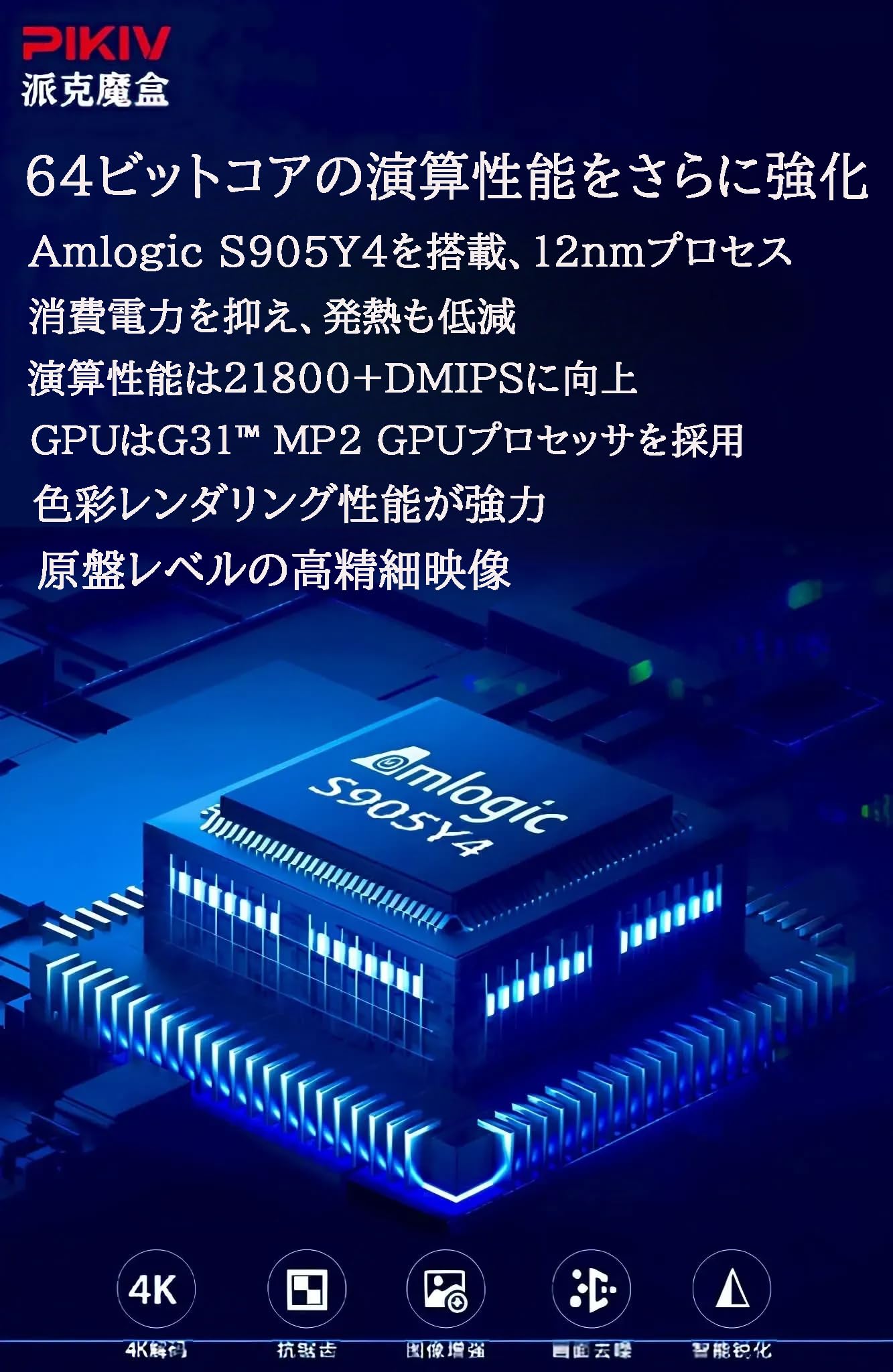 Amazon.co.jp: PIKIV BOX 7P PLUS 派克魔盒 真のAI・真の4K対応 4K