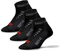 Vista 12 de Thirty48 Calcetines de ciclismo de corte bajo para hombres y mujeres Calcetines deportivos transpirables unisex