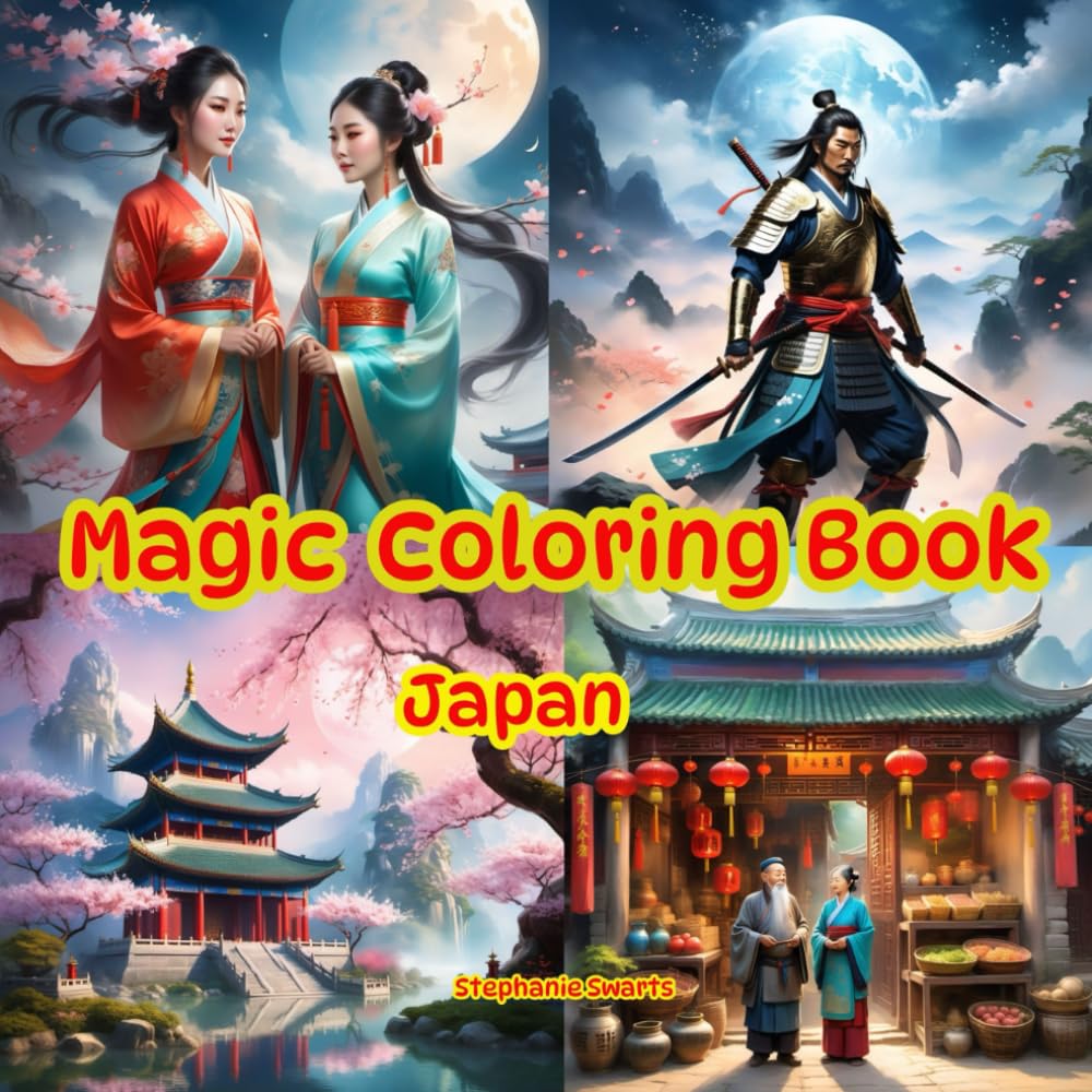 Magic Coloring Book: Japan (Magic coloring books for kids and adults)