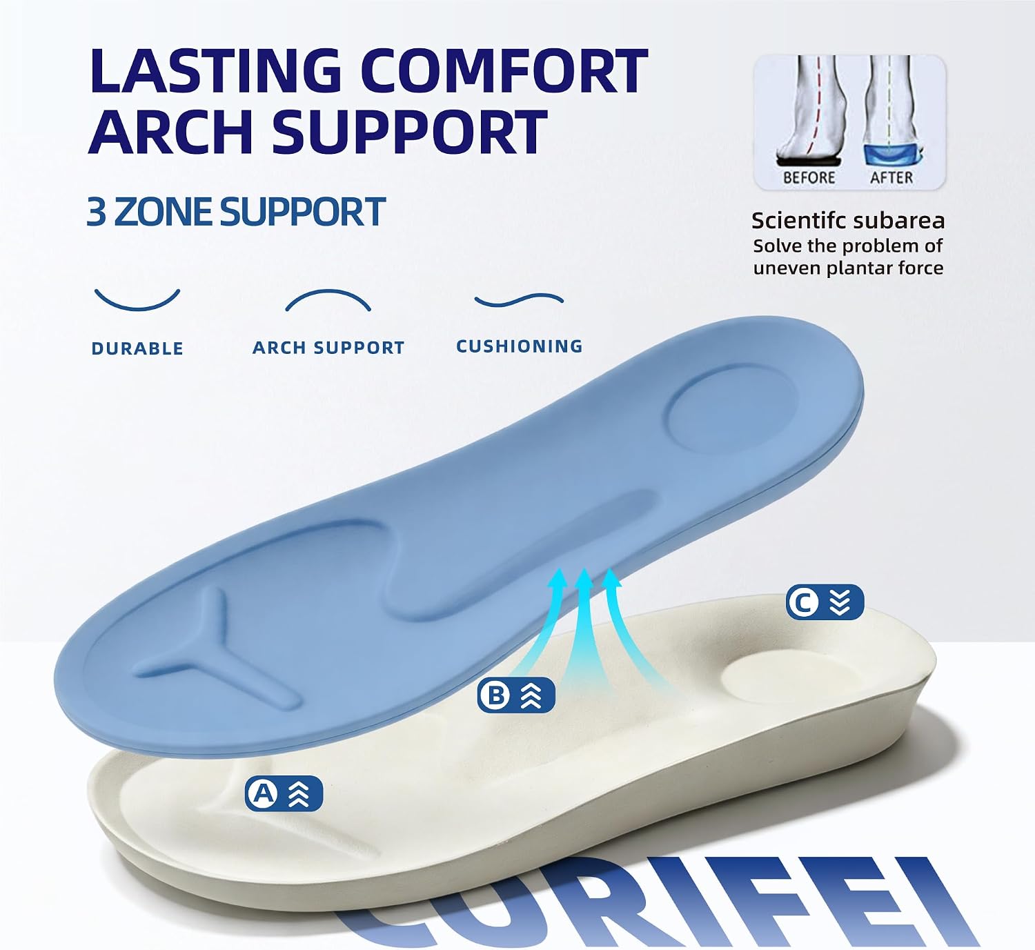 Wedge Slippers for Women with Adjustable Upper and Arch Support | Memory Foam Insole with Non-Slip Rubber Sole